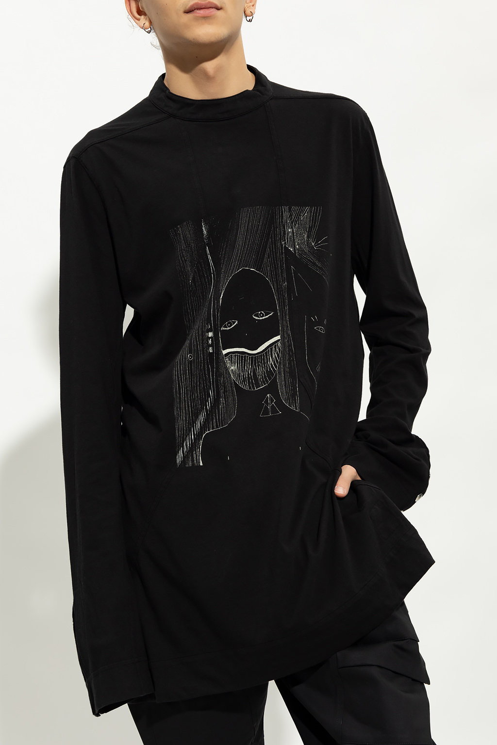 Rick Owens DRKSHDW T-shirt with long sleeves | Men's Clothing | Vitkac